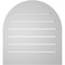 Ekena Millwork Round Top Surface Mount PVC Gable Vent: Functional, w/ 2"W x 2"P Brickmould Sill Frame, 22"W x 24"H GVPRT22X2403SF - alternate 2